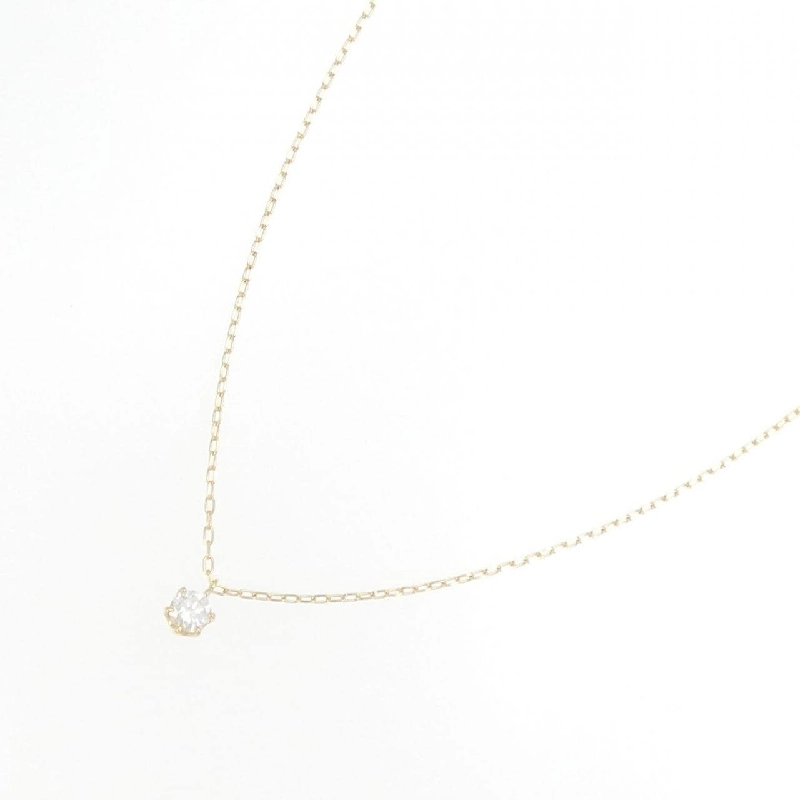 K18YG Solitaire Dây chuyền kim cương 0.18CT - Hàng hiệu Chính hãng 863131