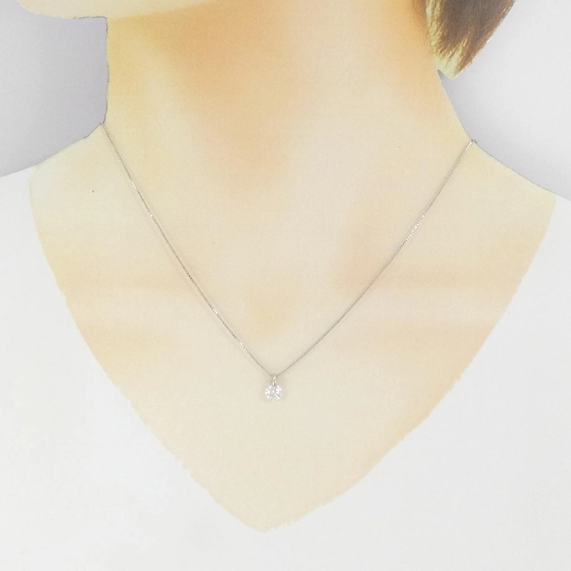 Dây chuyền kim cương Solitaire PT900/PT850 0.41CT - Hàng hiệu Chính hãng 861991