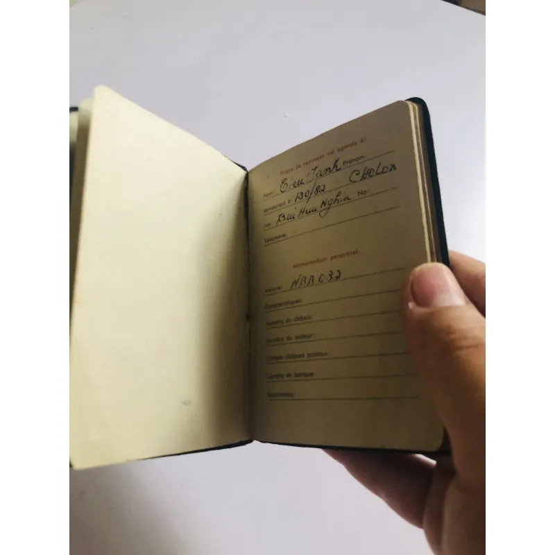 SỔ LỊCH BỎ TÚI 1956, thiếu vài tờ ghi chú 795490