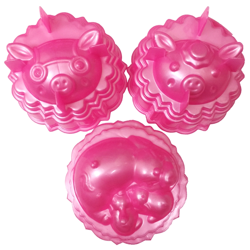 Bộ 10 khuôn rau câu trung thu - Khuôn hồng loại 10 cm - Mã số 1042 336056