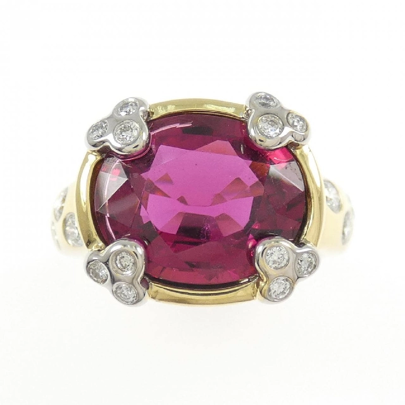 Nhẫn tourmaline rubellite 750YG/750WG 668784
