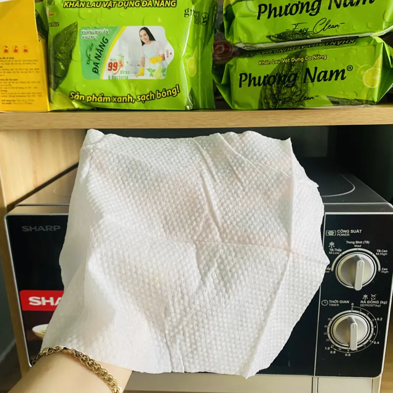 Combo 5 gói Khăn Lau Đa Năng Hương Chanh 30 Miếng – Sạch Dầu Mỡ, Kính, Gỗ – Không Cần Nước 907801
