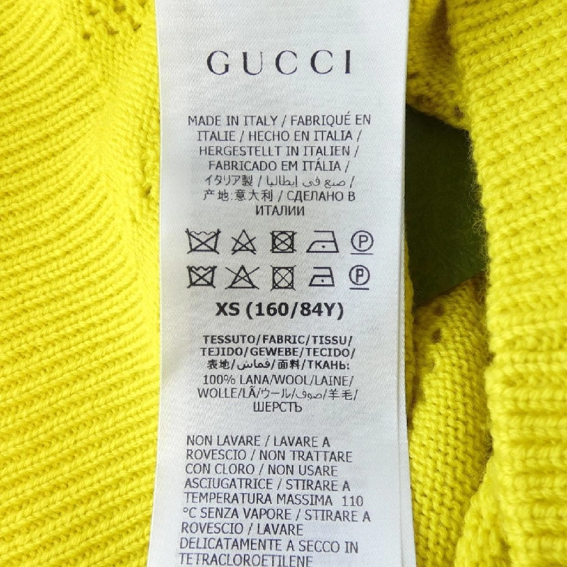 Áo len cropped GG perforated wool của GUCCI 642115 XKBL7 - Hàng hiệu Authentic 824999