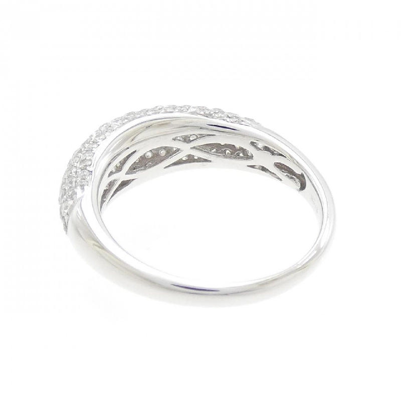 Nhẫn kim cương Pavé K18WG 0.75CT 670603