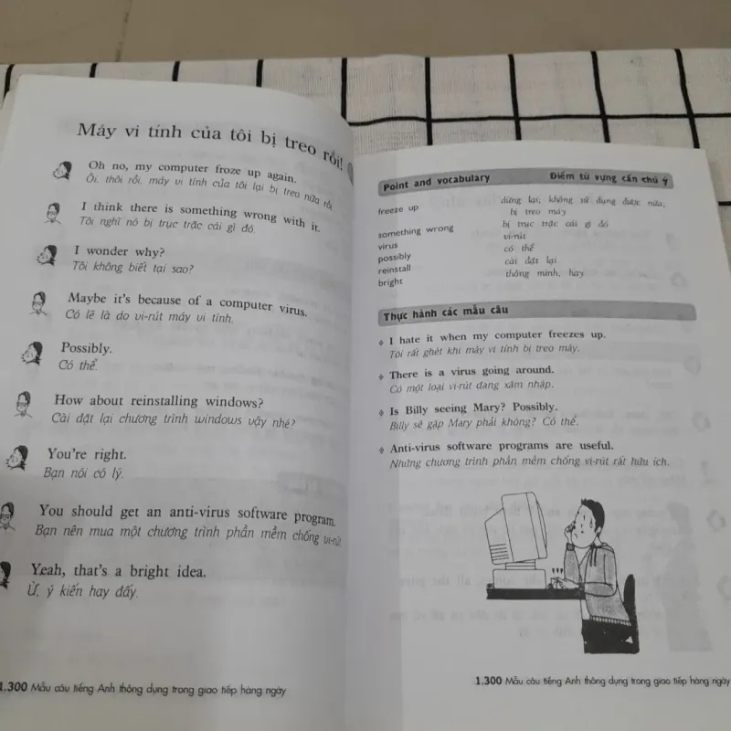 Bộ 2 quyển LUYỆN ĐÀM THOẠI GIAO TIẾP TIẾNG ANH HẰNG NGÀY VÀ CÔNG VIỆC.  590176