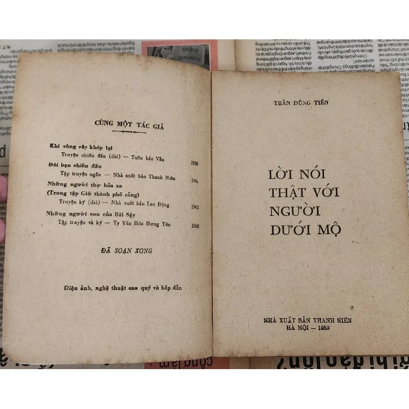 Lời nói thật với người dưới mộ - Tác giả: Trần Dũng Tiến  723432