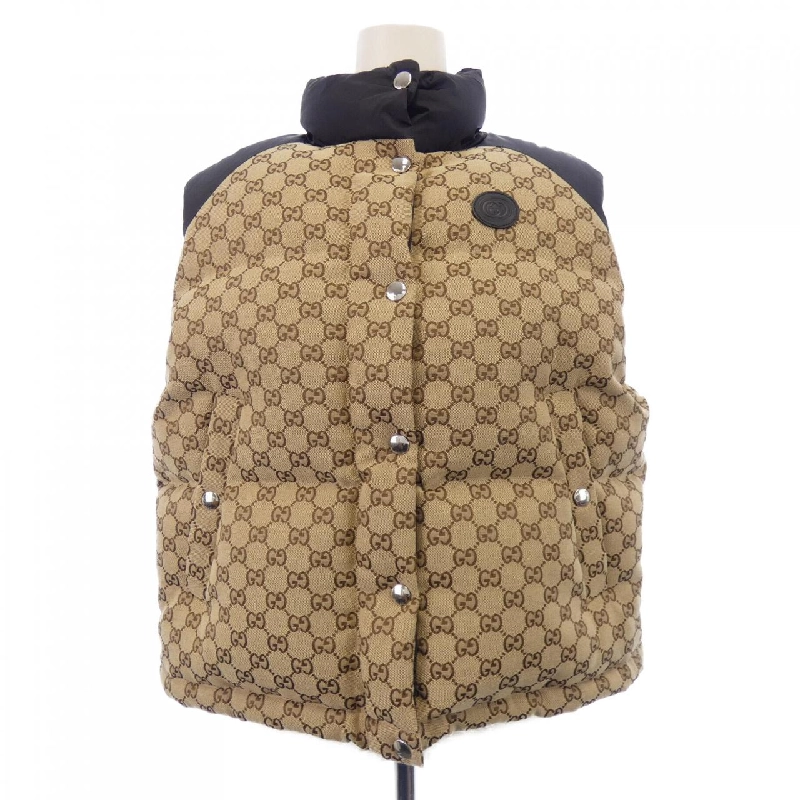 Gucci GG Cotton Canvas Pad-Inserted Gilet 774910 Z9AAT Áo Vest - Hàng hiệu Chính hãng 809712