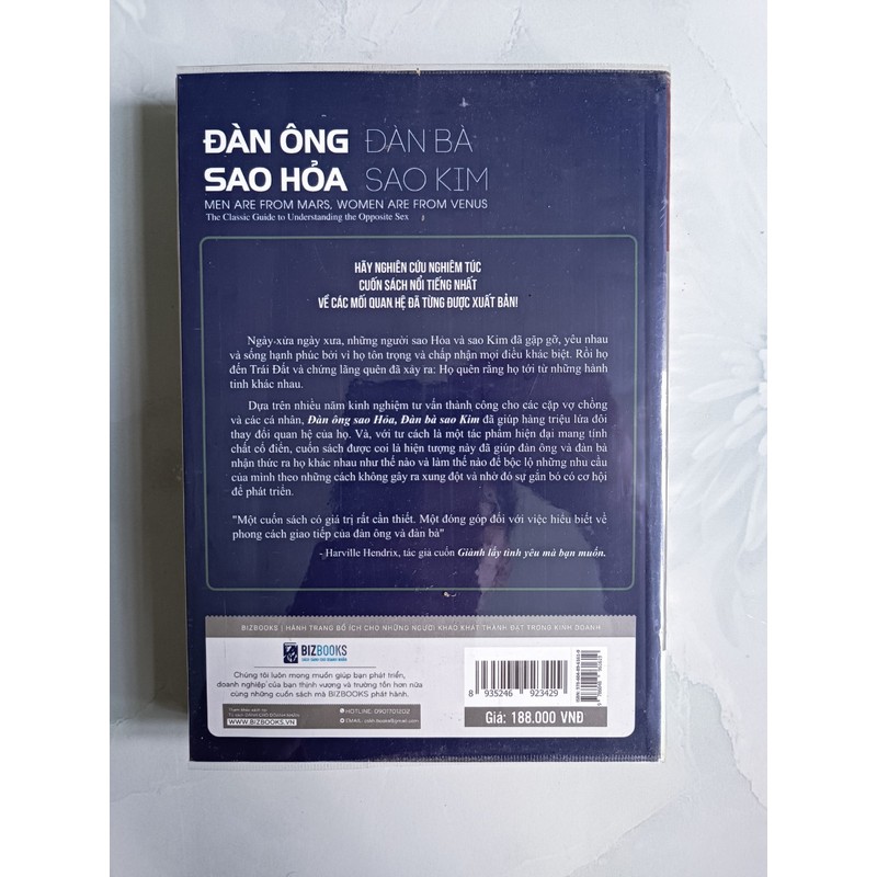 Đàn ông sao hỏa Đàn bà sao Kim - John Gray (mới 99%) 176670