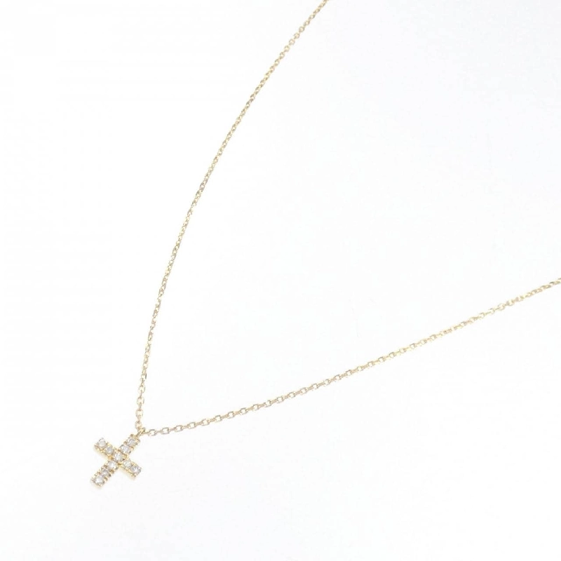 Dây chuyền kim cương chéo Belsiora 0.07CT - Hàng hiệu Authentic 841916