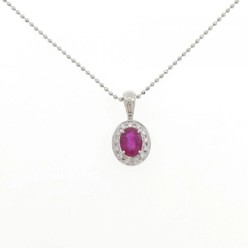 Dây chuyền ruby PT900/PT850 1.04CT - Hàng hiệu Authentic 857569