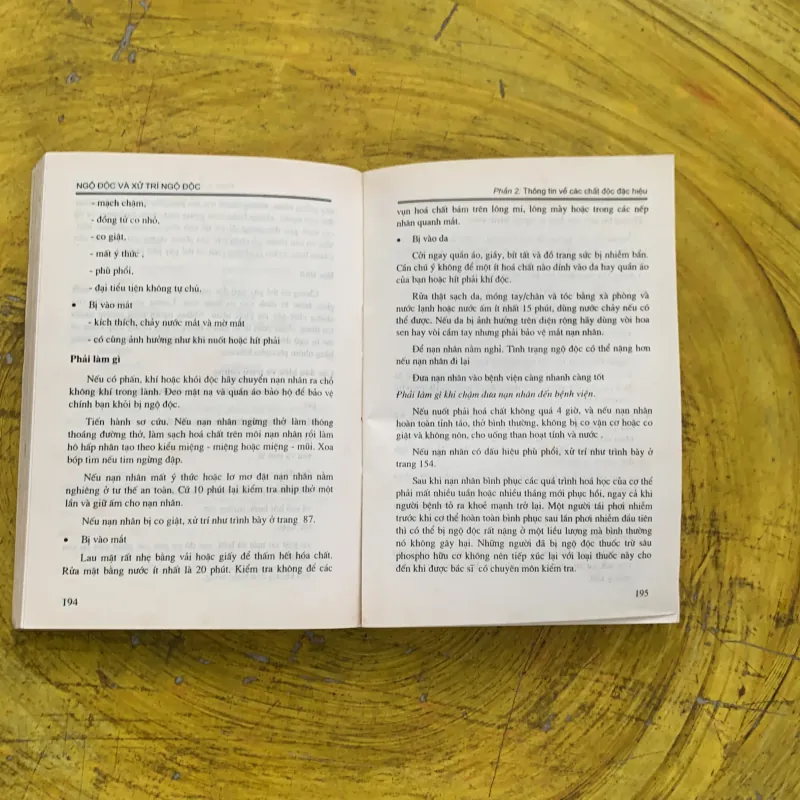 NGỘ ĐỘC VÀ XỬ TRÍ NGỘ ĐỘC - dịch từ nước ngoài 788434