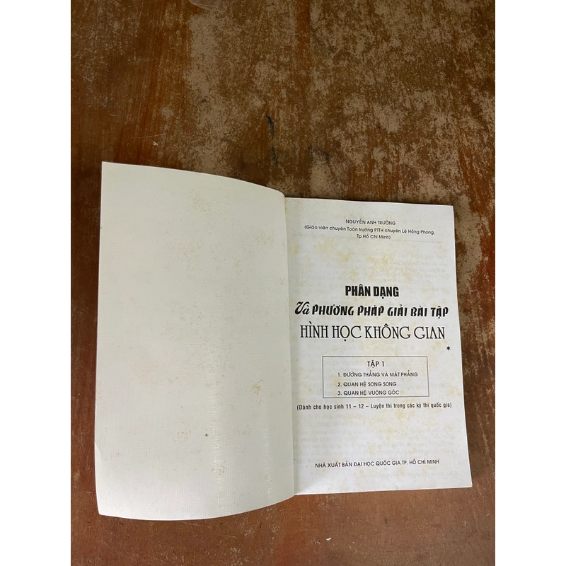 PHÂN DẠNG VÀ PHƯƠNG PHÁP GIẢI BÀI TẬP HÌNH HỌC KHÔNG GIAN( 2 tập)- NGUYỄN ANH TRƯỜNG 543113