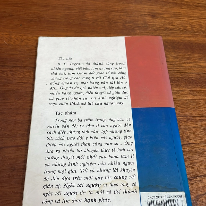 II Tựa sách: Cách Xử Thế Của Người Nay - K.C. Ingram - Nguyễn Hiến Lê (Dịch) - 2002 496894