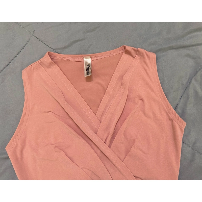 Đầm thun body, cổ nhún rút dây 2 bên siêu xinh size S-M 463377