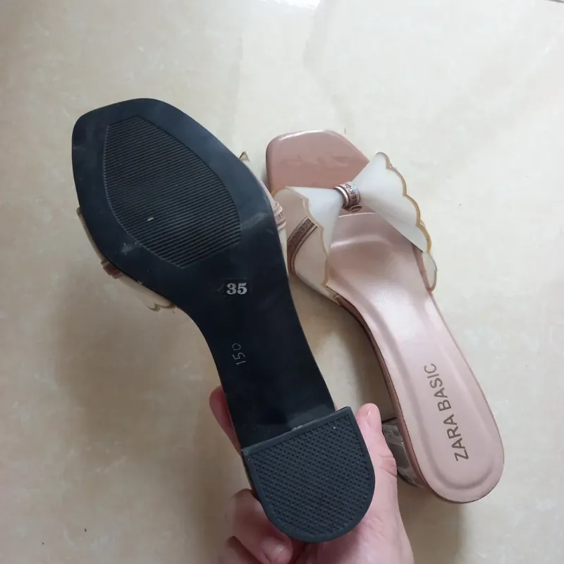 Giày cao gót nơ quai trong cao 5p 1012932