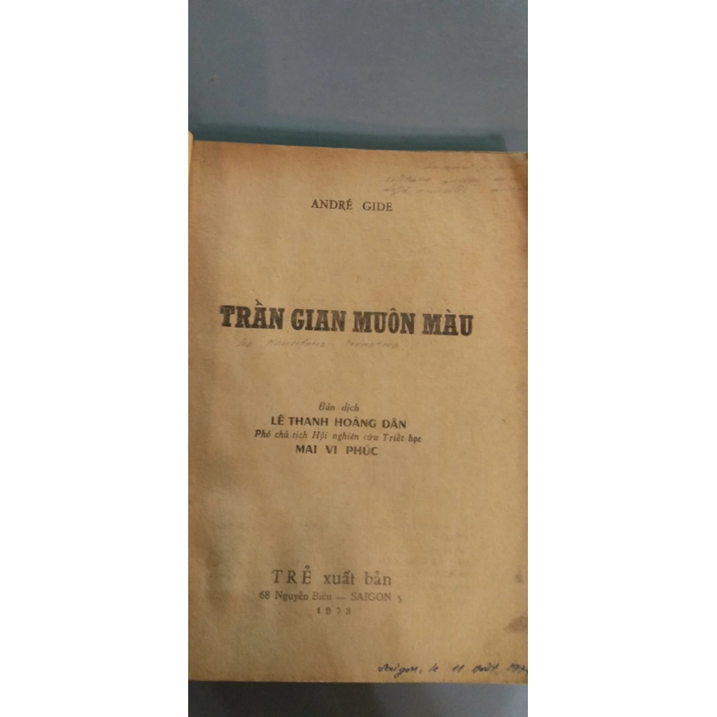 TRẦN GIAN MUÔN MÀU - Lê Hoàng Thanh Dân 223469