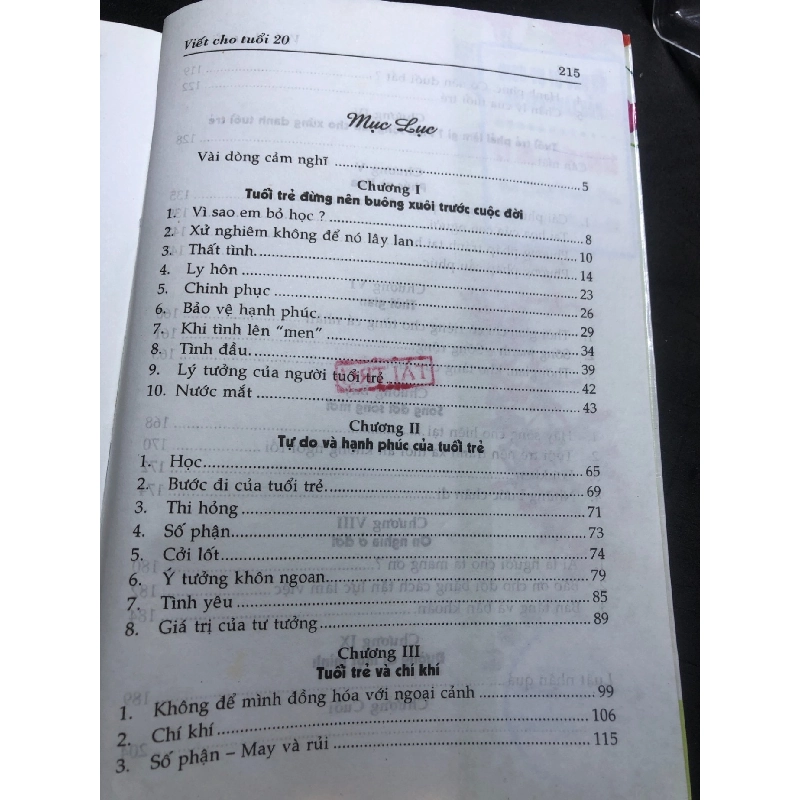 Viết cho tuổi 20 2005 mới 70% ố bẩn nhẹ Hạnh Hương HPB0906 SÁCH VĂN HỌC 915316