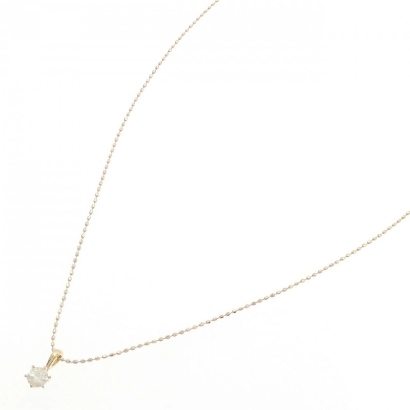 K18YG Solitaire Dây chuyền kim cương 0.17CT - Hàng hiệu Chính hãng 860245