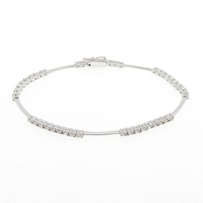 K18WG Vòng tay kim cương 1.00CT - Hàng hiệu Chính hãng 870551