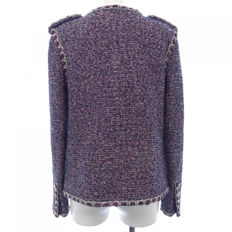 Áo khoác không cổ CHANEL 633318