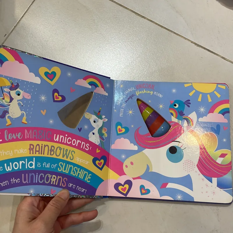 NGOẠI VĂN tiếng anh trẻ em : Twinkle , Twinkle UNICORN! - press to light up  1027561