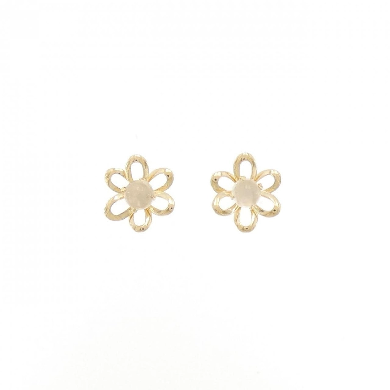 K18YG Bông tai Đá mặt trăng - Hàng hiệu Chính hãng 871929