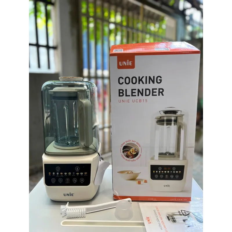 Máy làm sữa hạt UNIE UCB15 dung tích 1.5L, giảm ồn 30%, 10 chức năng nấu 785686