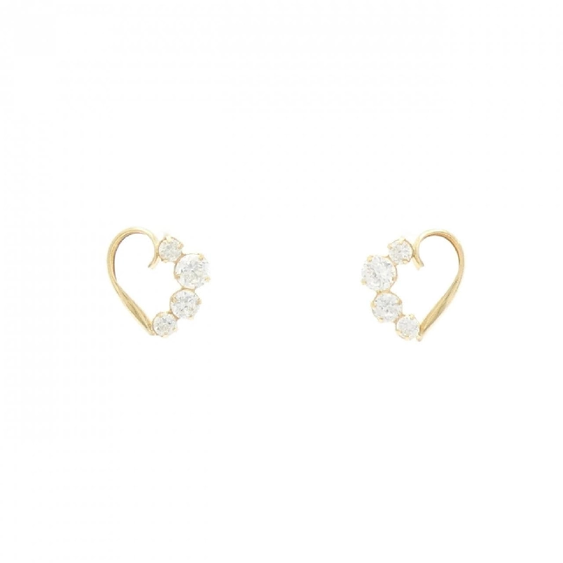 K18YG Bông tai hình trái tim - Hàng hiệu Authentic 869840
