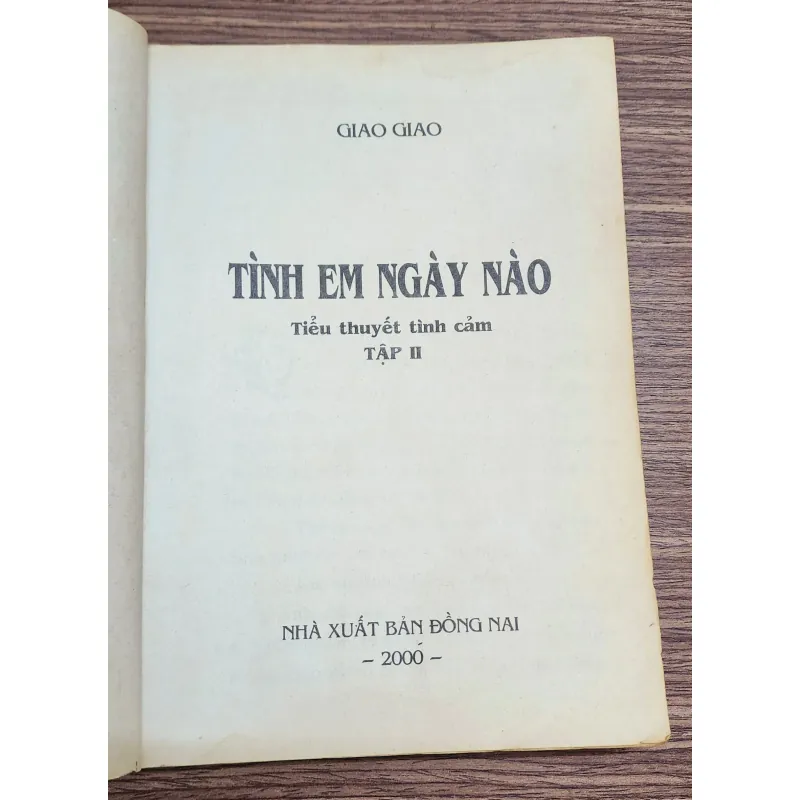 Tiểu thuyết lãng mạn Việt Nam: TÌNH EM NGÀY NÀO (Giao Giao) 782347