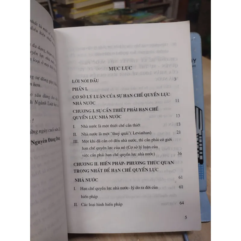 Sách: Sự hạn chế quyền lực Nhà Nước - TG: PGS TS Nguyễn Đăng Dung (B2) 763637