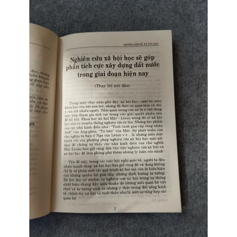 NHỮNG VẤN ĐỀ XÃ HỘI HỌC 720012