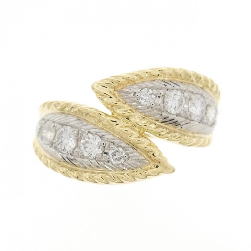 Nhẫn kim cương K18YG/PT900 0.50CT 668379