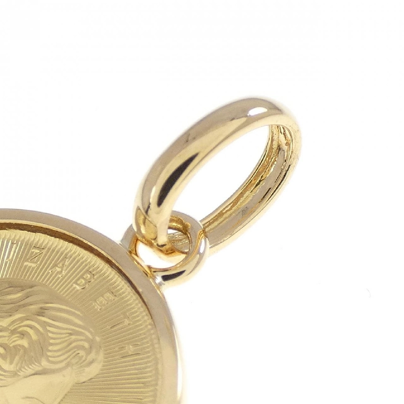 K18YG(枠) Đồng xu Mặt dây chuyền - Hàng hiệu Chính hãng 865315