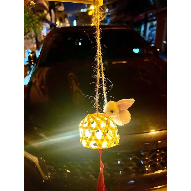 Sét 10 đèn lồng trẻ  thỏ trung thu mini 460702