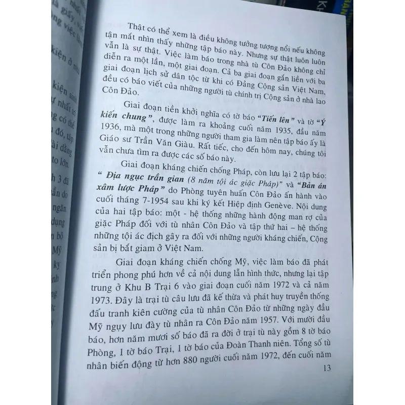 SÁCH BÁO CHÍ CỦA TÙ NHÂN TRẠI 6 KHU B CÔN ĐẢO (TẬP 1 VÀ 2) 700670