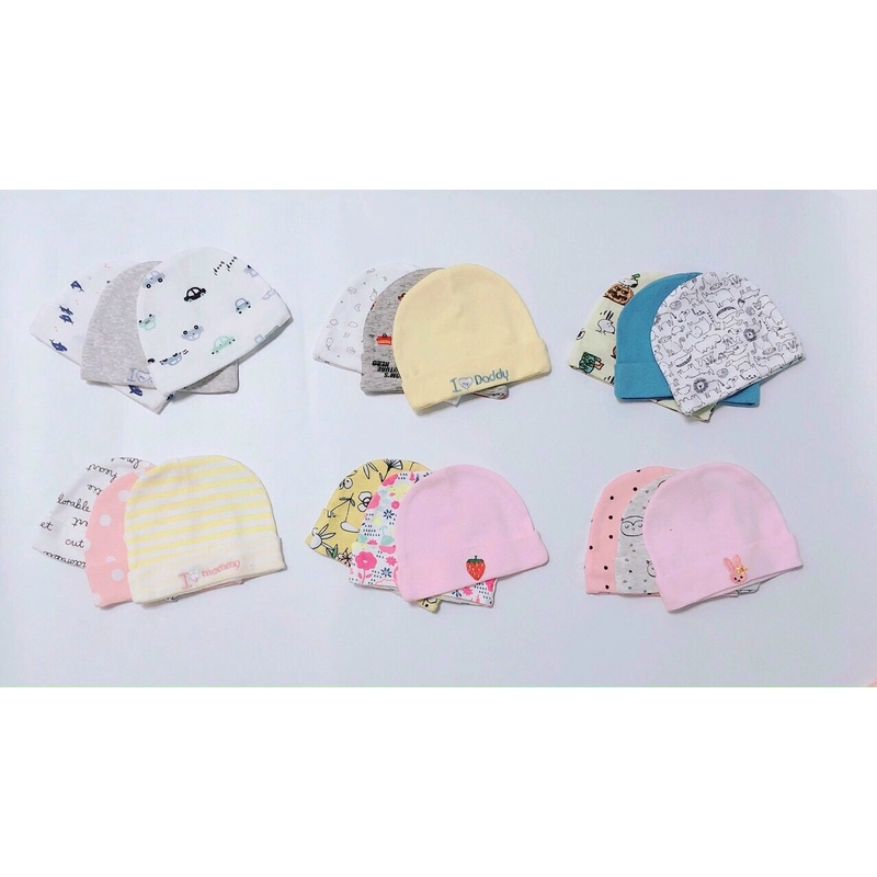 Set 3 Mũ cho bé sơ sinh 474423