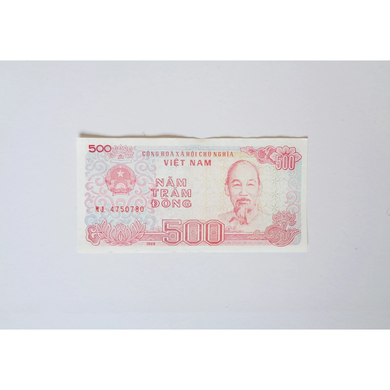 Tờ tiền 500 đồng xưa (MJ 4750780) 370806