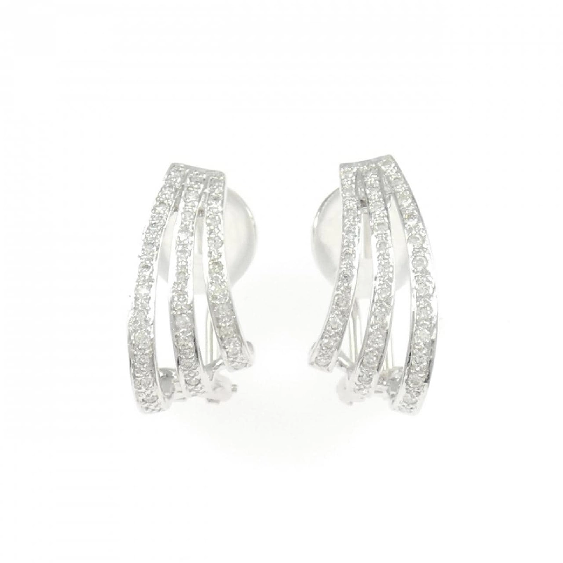 Bông tai/khuyên tai kim cương 750WG 0.38CT - Hàng hiệu Chính hãng 870133