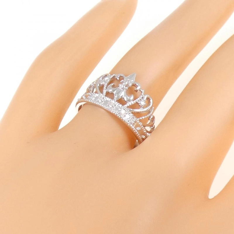 Nhẫn kim cương K14WG Tiara - Hàng hiệu Chính hãng 847083