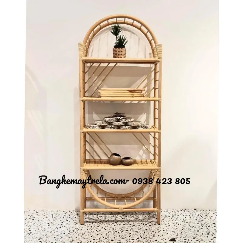 Kệ mây tre decor 568414