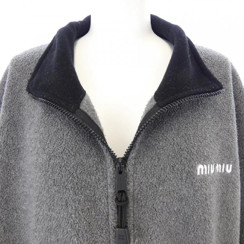 Áo khoác cotton fleece cropped MIU MIU - Hàng hiệu Authentic 815024