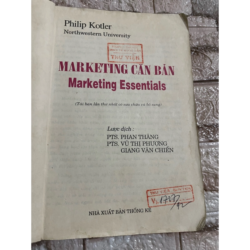 Marketing căn bản ; Philip Kotler 458264