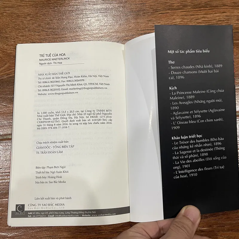 Trí tuệ của hoa - Khảo luận triết học (6) 733764