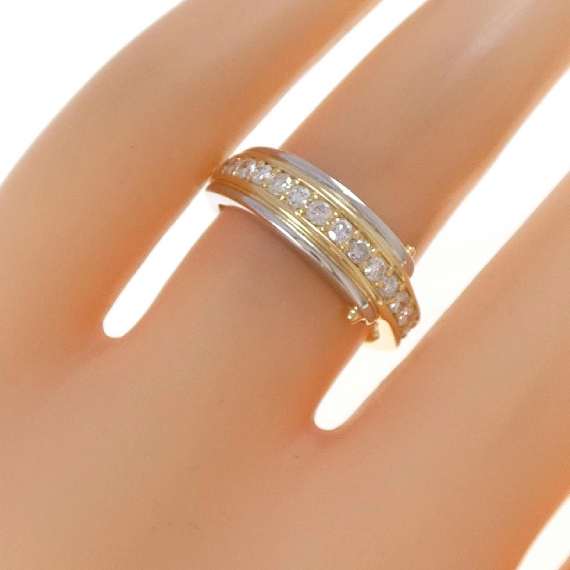 Nhẫn kim cương K18YG/PT900 0.38CT - Hàng hiệu Authentic 852118