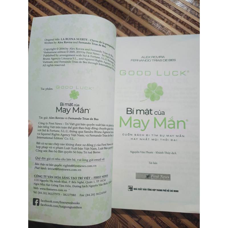 Bí mật của may mắn, mới 99% 195126