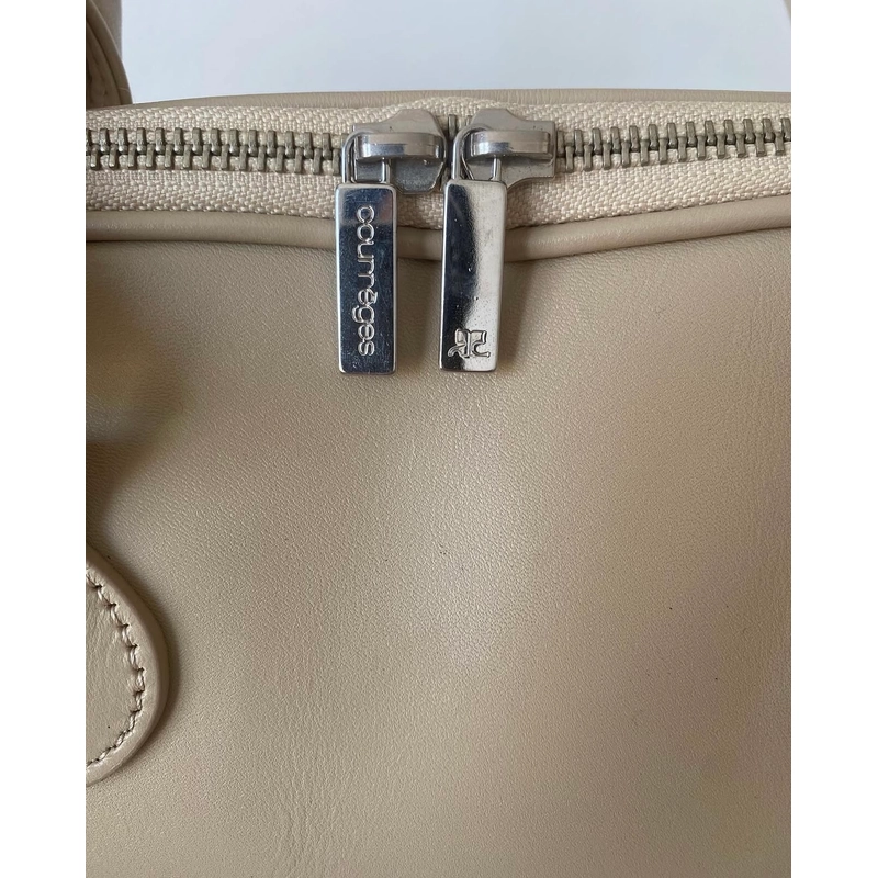 Courrèges leather top handle boston bag 367533