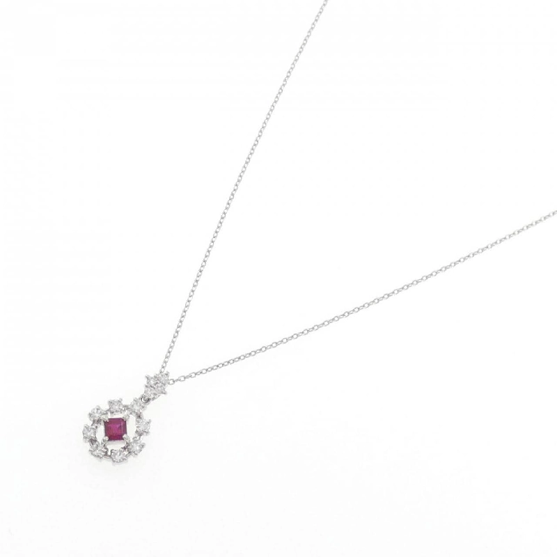 Dây chuyền ruby PT900/PT850 0.20CT - Hàng hiệu Authentic 856889