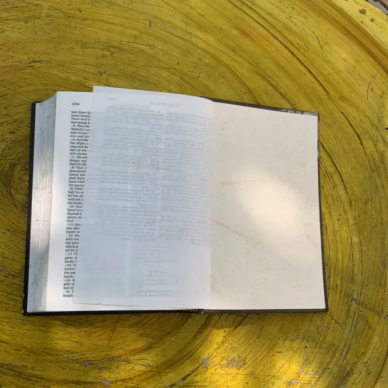 HOLY BIBLE- PLACED BY THE GIDEONS 797302