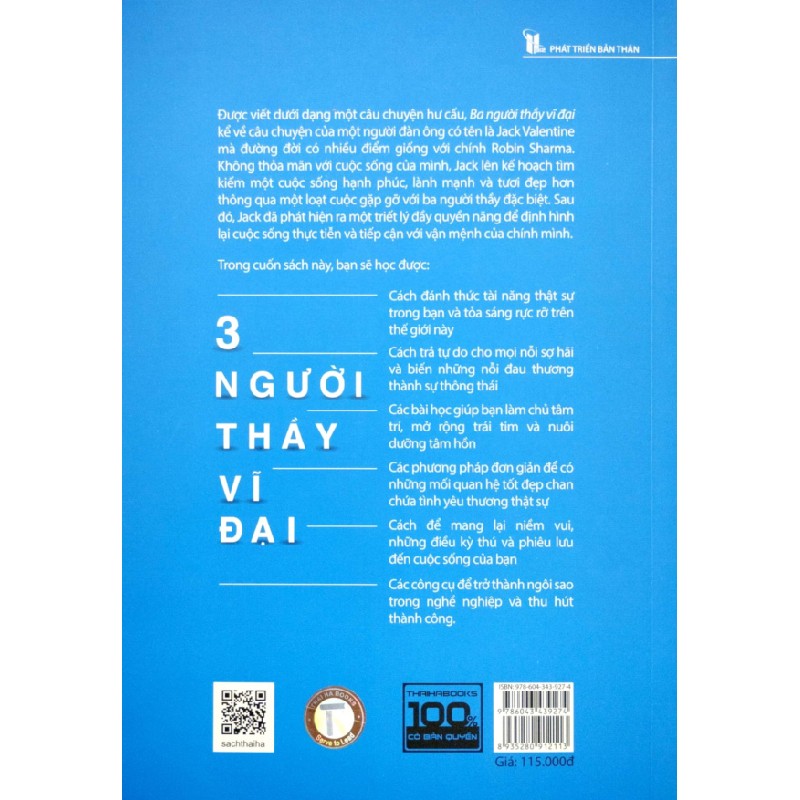 3 Người Thầy Vĩ Đại - Câu Chuyện Đặc Biệt Về Cách Sống Theo Những Gì Mình Mong Muốn - Robin Sharma 66730