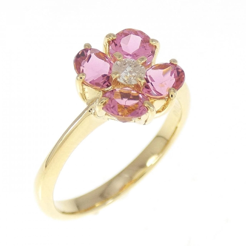 Nhẫn Tourmaline Hoa K18YG - Hàng hiệu Chính hãng 855484